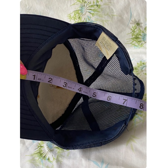 Vintage 1970’s 1980's Las Vegas Trucker Hat - Navy Blue with Sun and Clouds - M - Picture 2 of 5